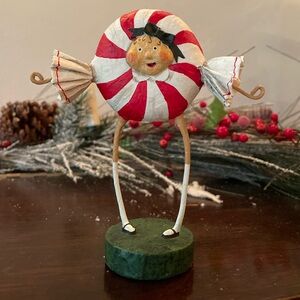Festive Peppermint Holiday Figurine